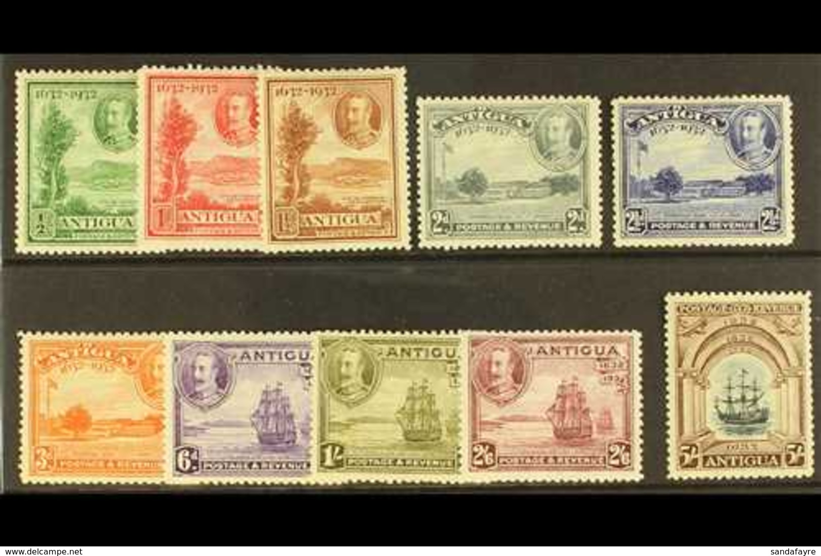 1932  Tercentenary Complete Set, SG 81/90, Fine Mint (10 Stamps) For More Images, Please Visit Http://www.sandafayre.com - Sonstige & Ohne Zuordnung