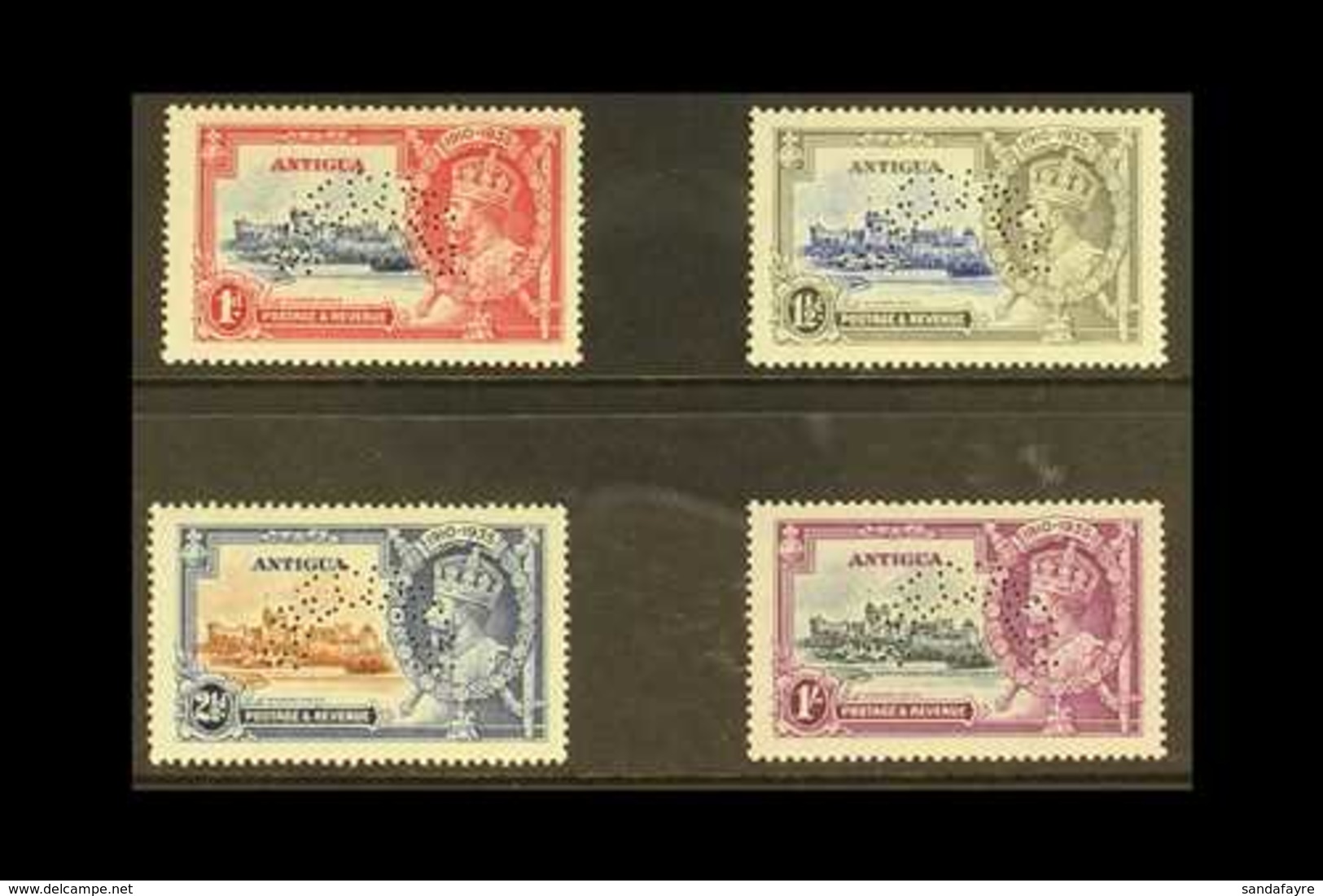 1935  Silver Jubilee Set Complete Perforated "Specimen", SG 91s/4s, Very Fine Mint. (4 Stamps) For More Images, Please V - Sonstige & Ohne Zuordnung