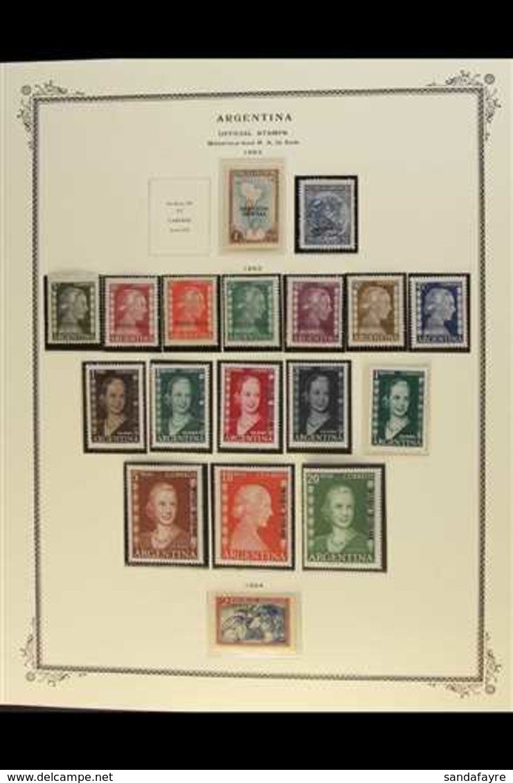 OFFICIALS  1884-1964 FINE MINT COLLECTION In Mounts On Printed Pages, All Different, Inc 1884-87 Set (10c Unused), 1953  - Sonstige & Ohne Zuordnung