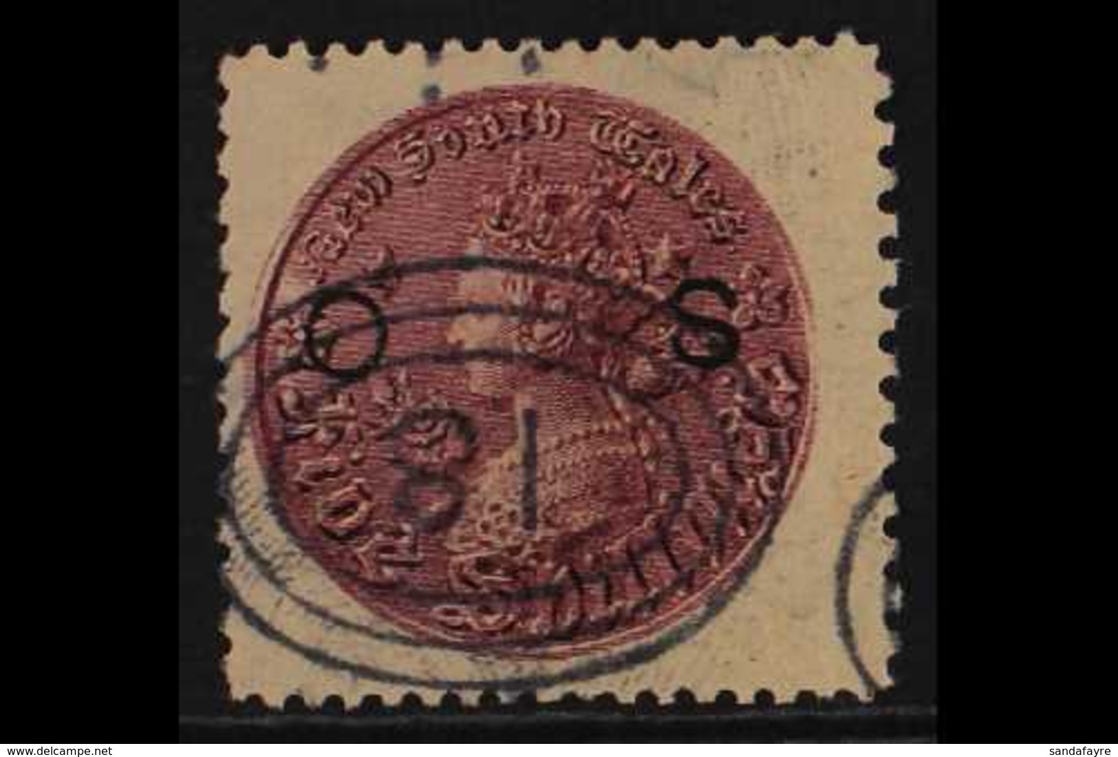 NEW SOUTH WALES  OFFICIAL 1880-88 5s Reddish Purple "O S" Overprint Perf 12x10, SG O16, Fine Used. For More Images, Plea - Sonstige & Ohne Zuordnung