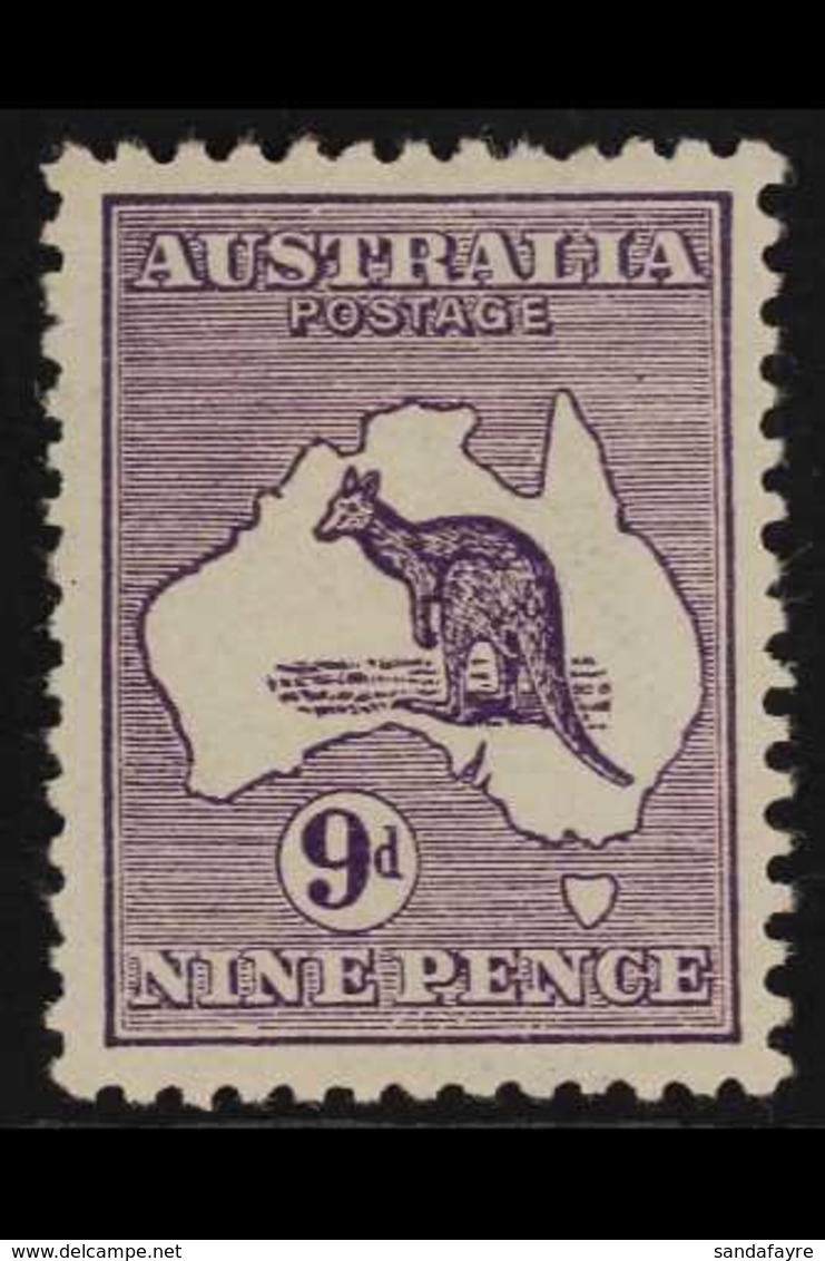 1913-14  9d Violet Roo, SG 10, Very Fine Mint, Nice Centring, Fresh. For More Images, Please Visit Http://www.sandafayre - Sonstige & Ohne Zuordnung