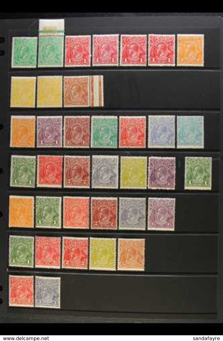 1914-32 KGV HEADS - FINE MINT RANGES  With 1914-20 Shades To 4d (3), And 5d, 1918-23 To 4d And 1s4d, 1924 Set To 4½d And - Sonstige & Ohne Zuordnung