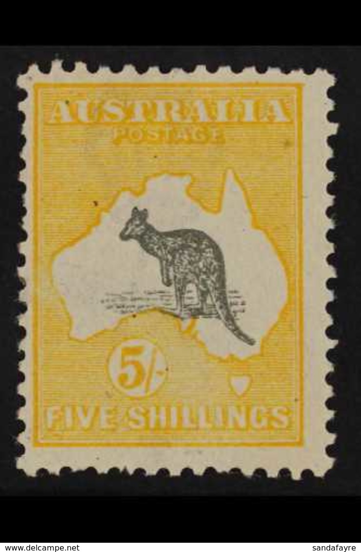 1915  5s Grey And Yellow, Wmk Narrow Crown, SG 42, Fine Never Hinged Mint. For More Images, Please Visit Http://www.sand - Sonstige & Ohne Zuordnung