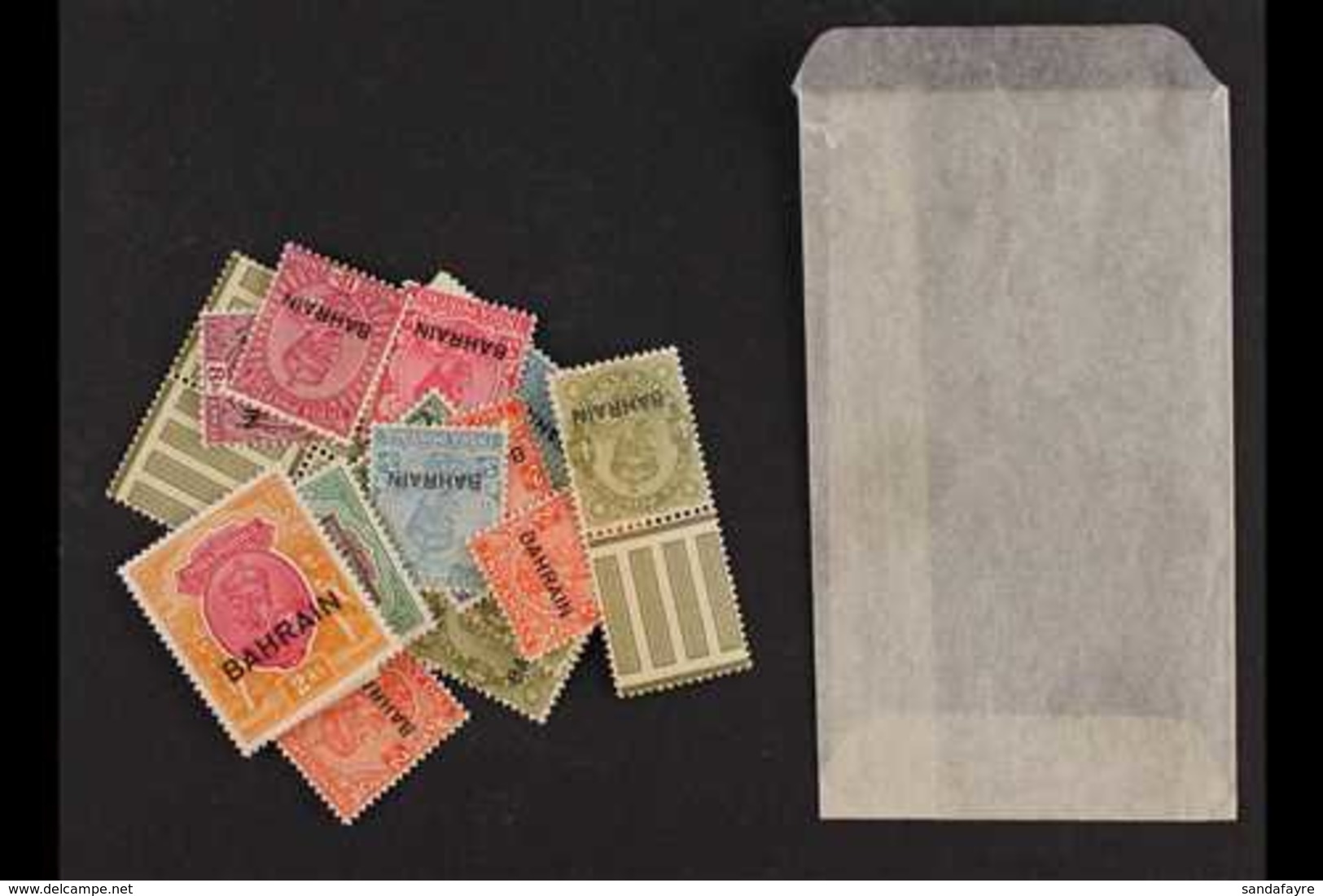 1933-37 NEVER HINGED MINT RANGE IN A PACKET  Includes 3a X2, 4a X6 Incl A Top Marginal Block Of Four, 8a, 12a, 1r, And 2 - Bahrein (...-1965)