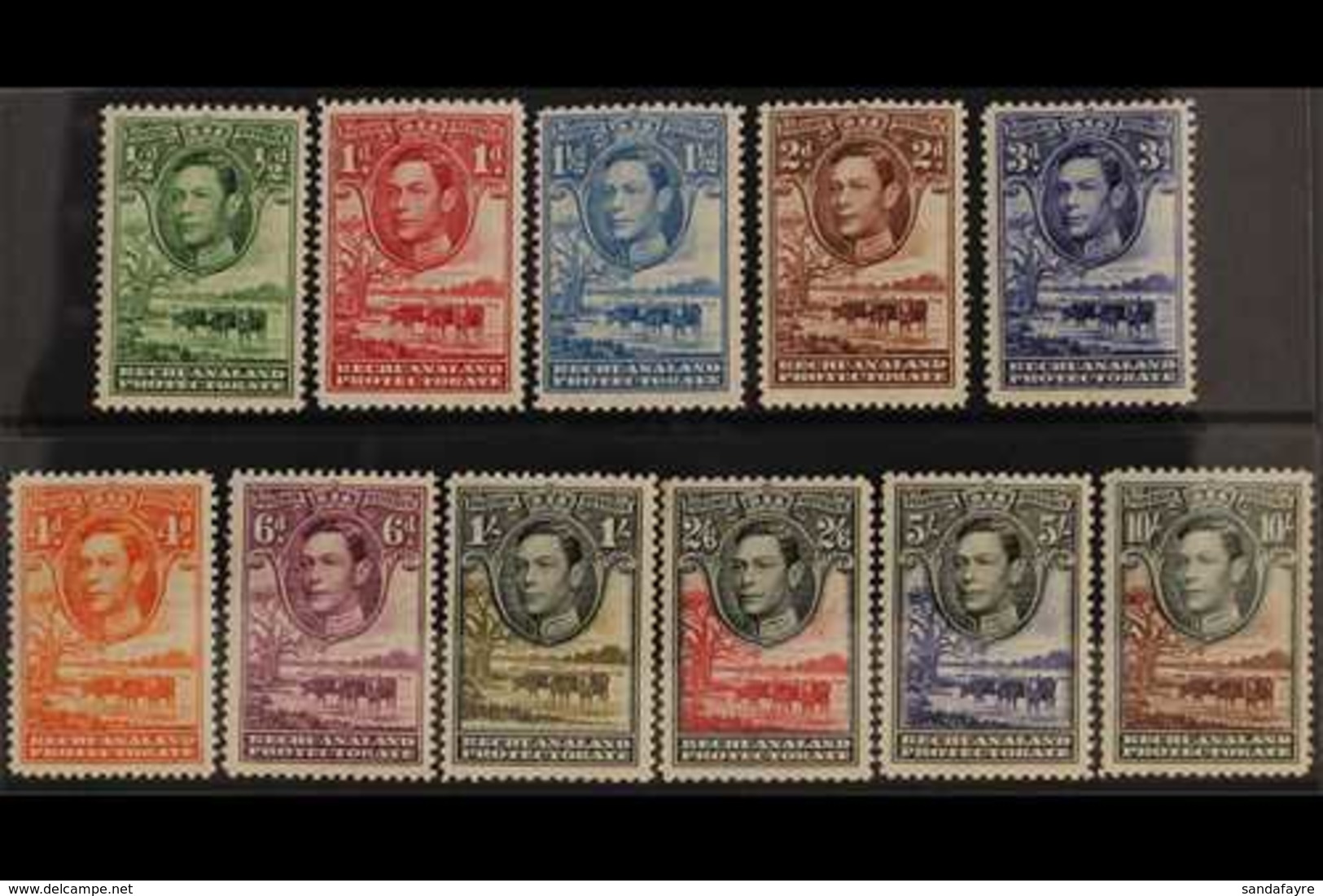 1938-52  KGVI "Baobab Tree & Cattle" Complete Set, SG 118/128,  Never Hinged Mint. (11 Stamps) For More Images, Please V - Sonstige & Ohne Zuordnung