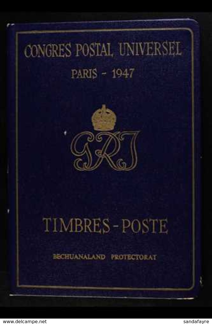 1947 PARIS POSTAL CONGRESS - DELEGATES FOLDER  A Blue With Gold Inlay Folder Containing The 1938-52 "Baobab Tree & Cattl - Sonstige & Ohne Zuordnung