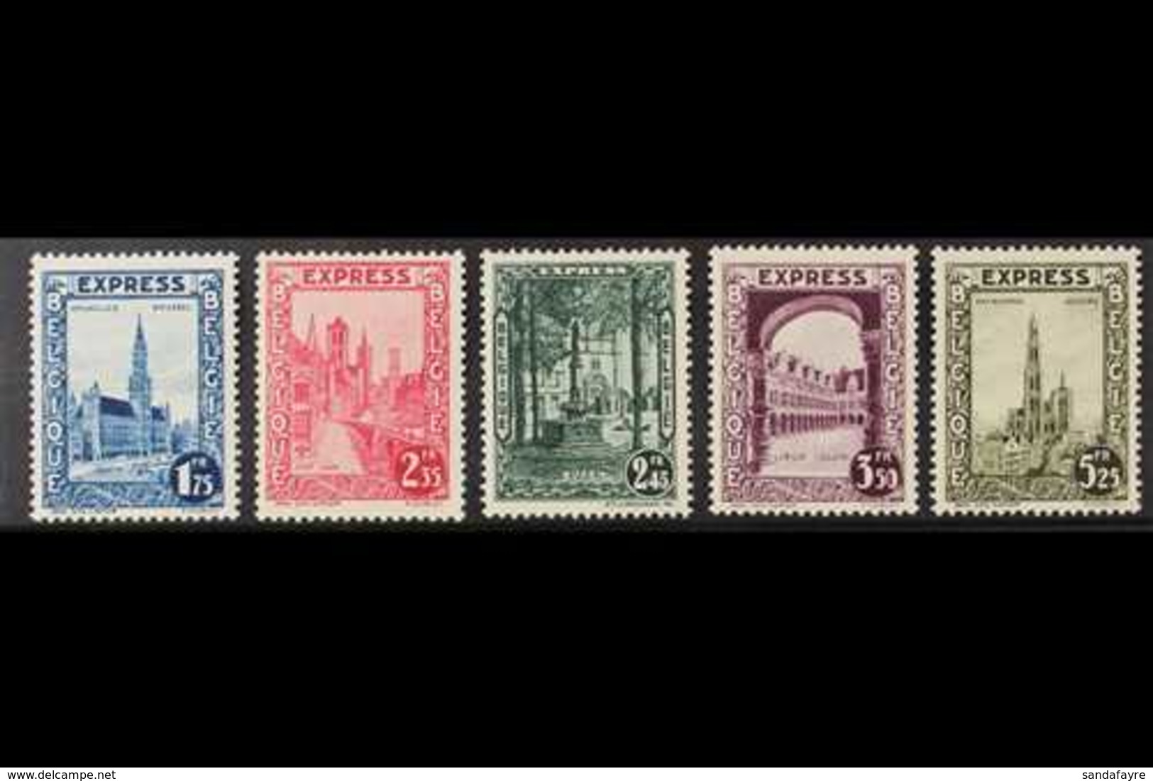 1929-31  Express Letter Set, Cob 292c/92g, SG E530/33 & E581, Never Hinged Mint (5 Stamps) For More Images, Please Visit - Sonstige & Ohne Zuordnung