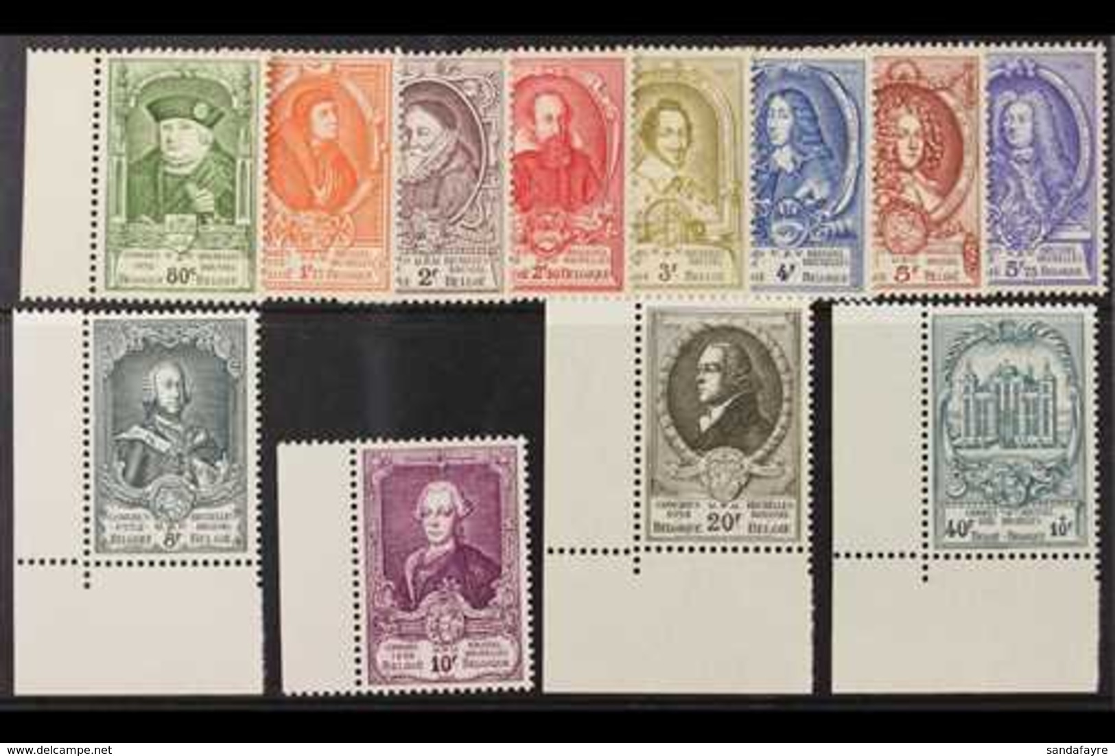 1952  UPU Congress Set, Cob 880/91, SG 1398/1409, Never Hinged Mint (12 Stamps) For More Images, Please Visit Http://www - Sonstige & Ohne Zuordnung