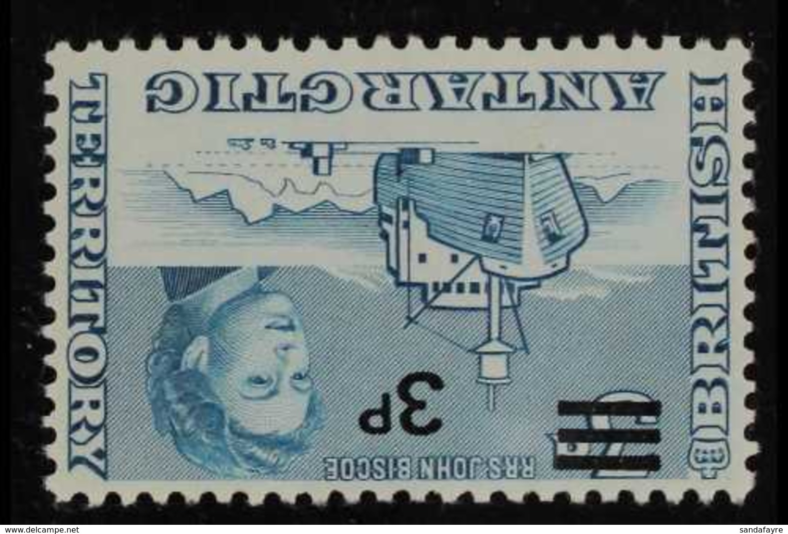 1971  3p On 3d Blue, INVERTED WATERMARK Variety, SG 29w, Never Hinged Mint. For More Images, Please Visit Http://www.san - Other & Unclassified