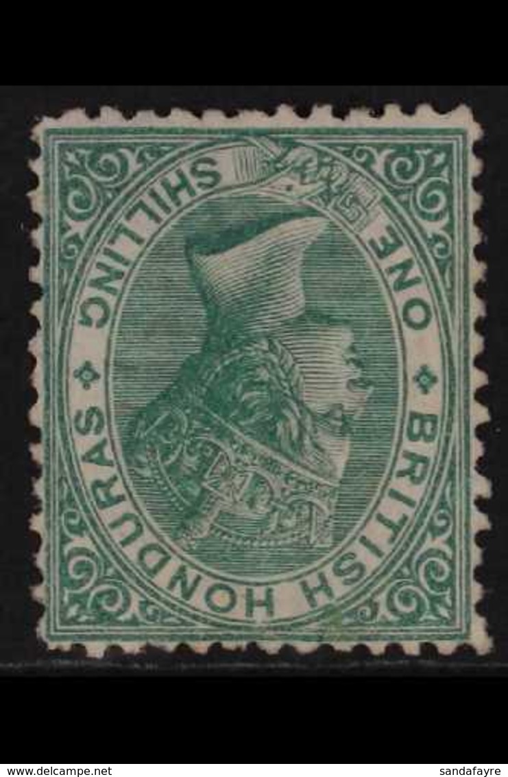 1872  1s Deep Green, Variety "wmk Inverted", SG 10aw, Fine Mint. Unpriced Mint By SG. For More Images, Please Visit Http - Britisch-Honduras (...-1970)