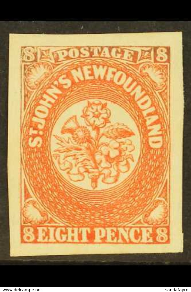 1857  8d Scarlet Vermilion, SG 8, Very Fine Mint No Gum With Huge Margins All Round. For More Images, Please Visit Http: - Sonstige & Ohne Zuordnung