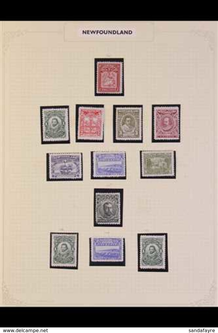 1908-47 ALL DIFFERENT FRESH MINT COLLECTION  In Mounts On Leaves, Includes 1908 2c Map, 1910 Perf 12 Set To 6c, 9c & 15c - Sonstige & Ohne Zuordnung