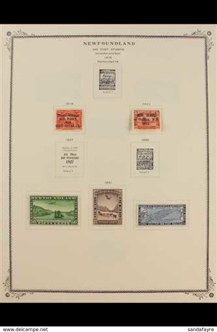 AIRMAILS  1919 - 1943 Highly Complete Fresh Mint Collection Including 1919 Trans-Atlantic $1, 1921 Air Mail To Halifax,  - Sonstige & Ohne Zuordnung