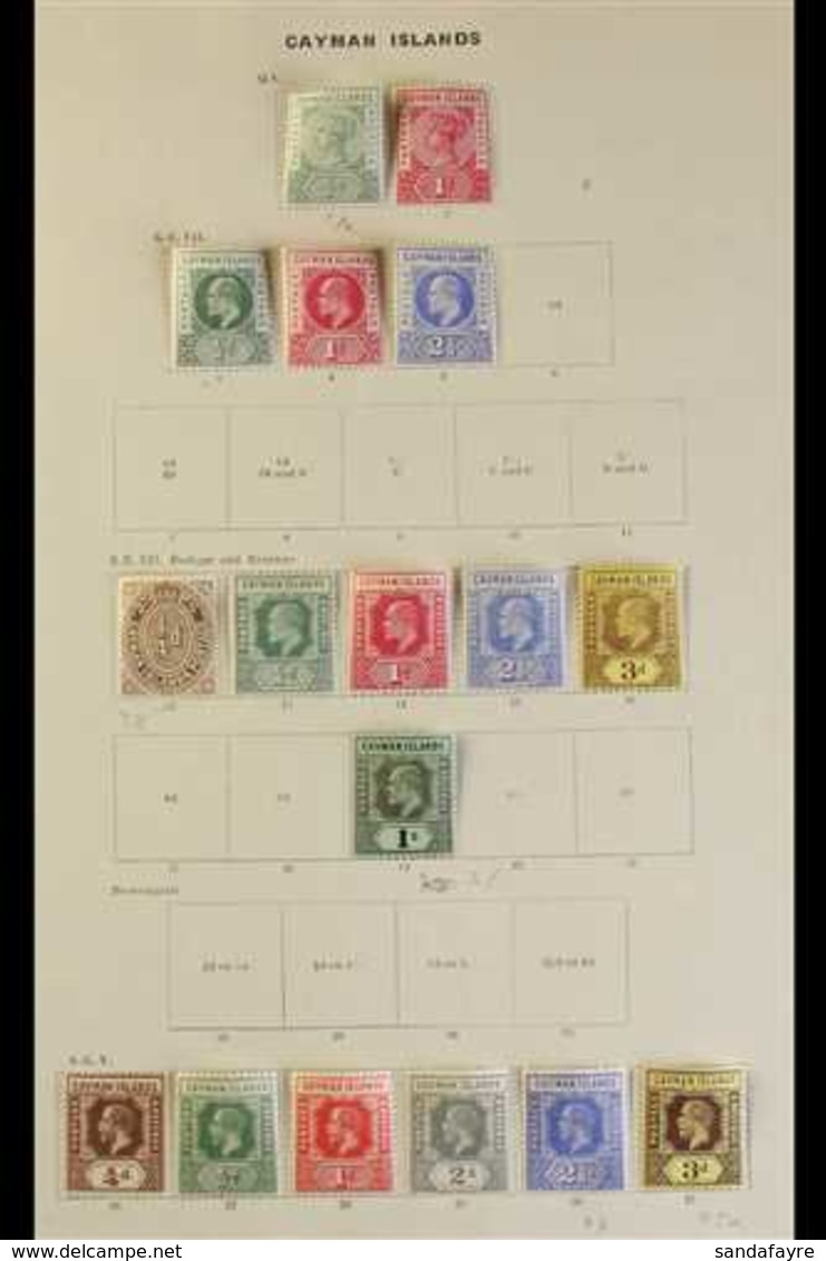 1900-1935 VERY FINE MINT COLLECTION  Presented On Printed Pages. Includes An ALL DIFFERENT Range With KEVII To 1s, KGV 1 - Kaimaninseln