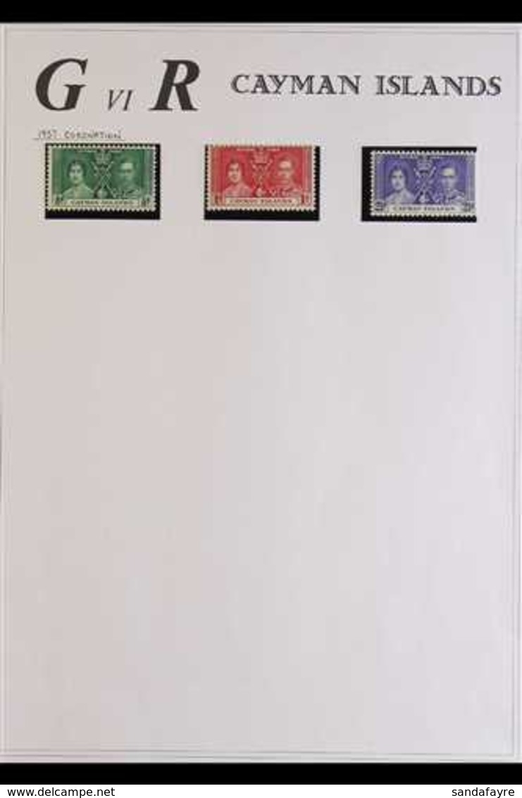 1937-50 VERY FINE MINT COLLECTION  Includes 1938-48 Definitive Set Of 14, 1948 RSW Set, 1949 UPU Set, 1950 Definitive Se - Kaimaninseln