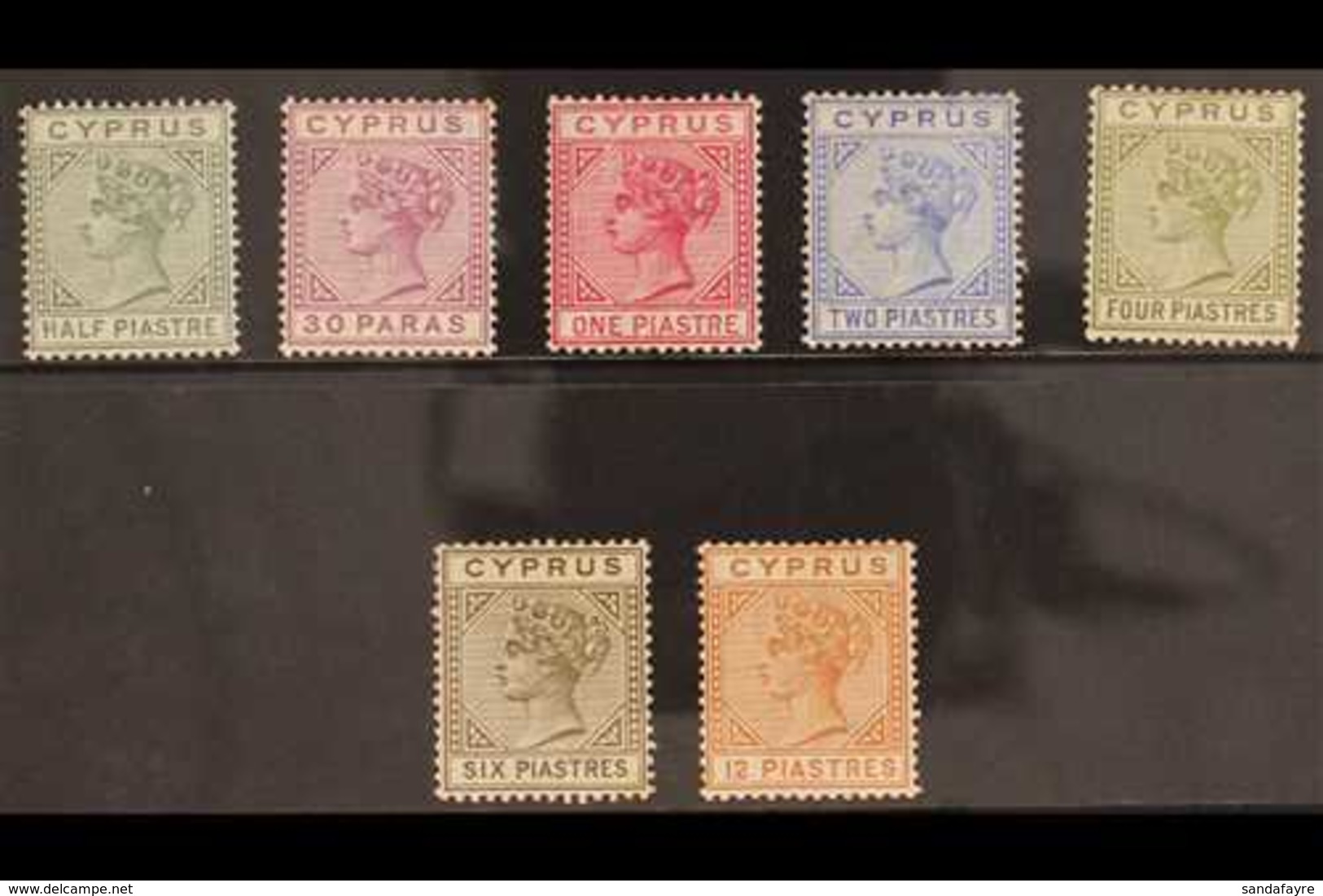 1892-94  Complete Die II Set, SG 31/37, Very Fine Mint. (7 Stamps) For More Images, Please Visit Http://www.sandafayre.c - Sonstige & Ohne Zuordnung