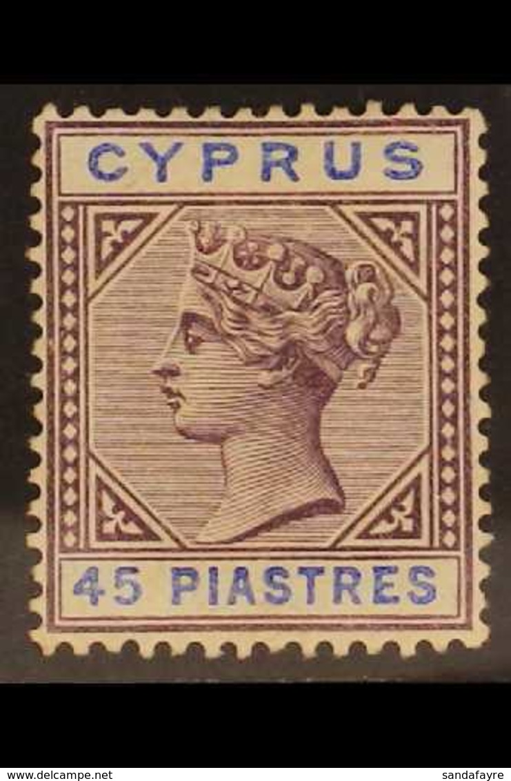 1894-96  45pi. Grey-purple And Blue, SG 49, Fine Mint.  For More Images, Please Visit Http://www.sandafayre.com/itemdeta - Sonstige & Ohne Zuordnung