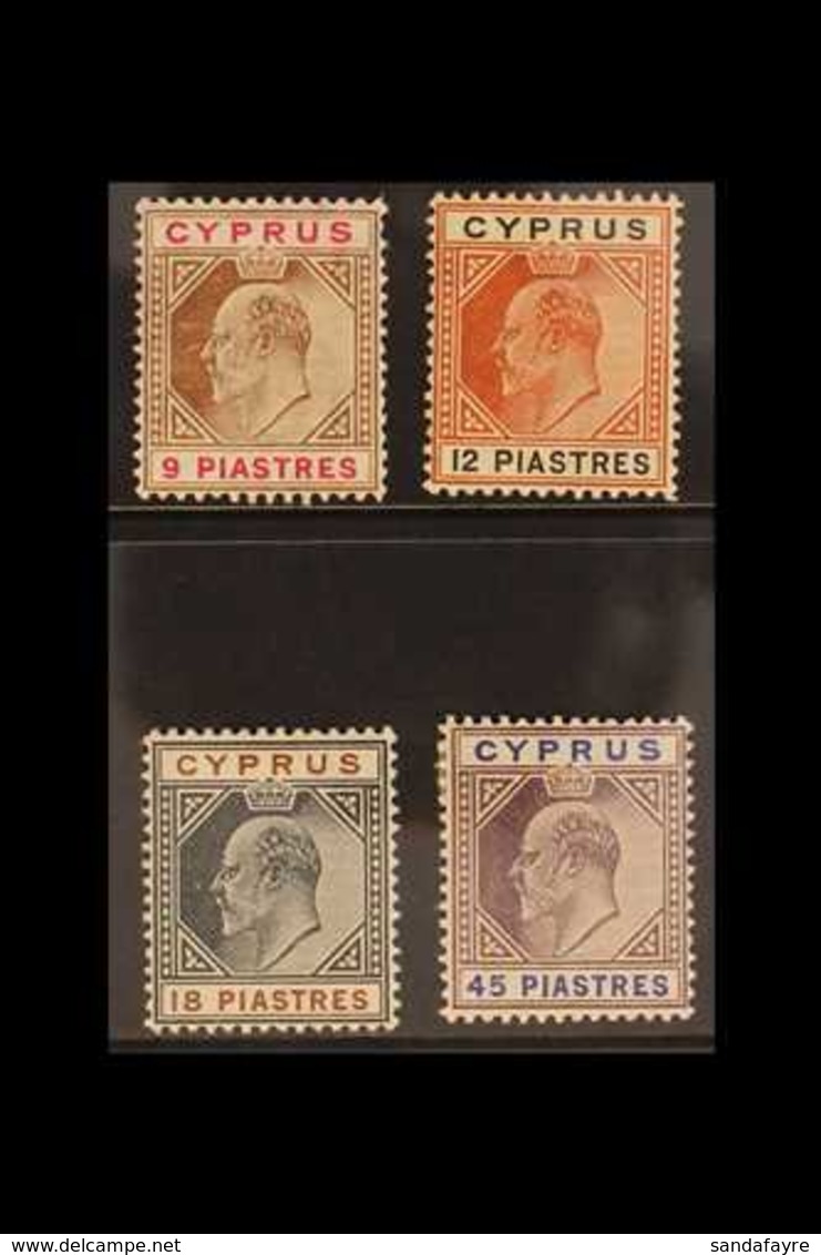 1904-10  9pi To 45pi, SG 68/71, Fine Mint. (3 Stamps) For More Images, Please Visit Http://www.sandafayre.com/itemdetail - Sonstige & Ohne Zuordnung