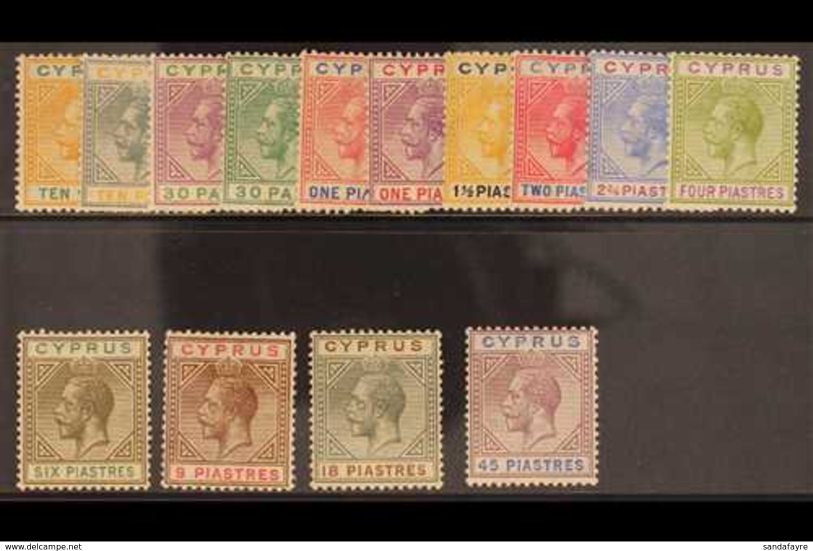 1921-23  Script Watermark Set (less 2pi Blue And Purple), SG 85/99, Fine Mint. (14 Stamps) For More Images, Please Visit - Sonstige & Ohne Zuordnung