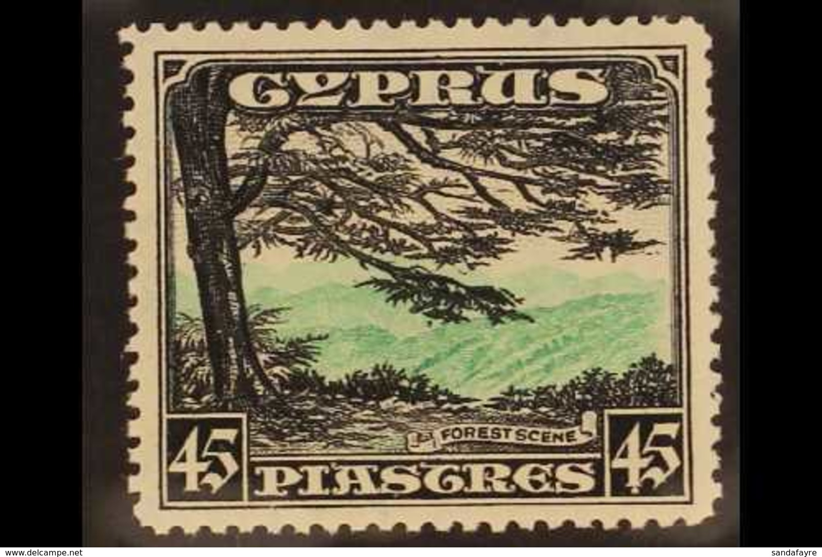 1934  45pi. Green And Black Pictorial, SG 143, Fine Never Hinged Mint.  For More Images, Please Visit Http://www.sandafa - Sonstige & Ohne Zuordnung