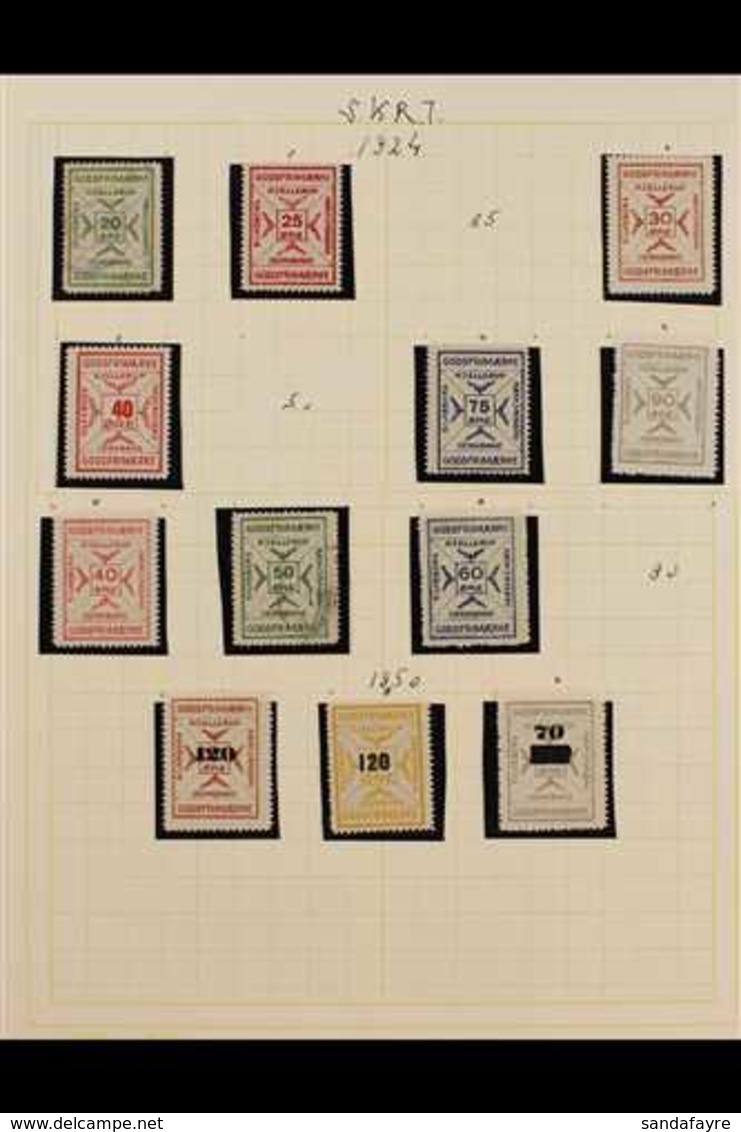 RAILWAY LOCAL STAMPS  SILKEBORG KJELLERUO RODKJAERSBRO JERNBANE 1924-1967 Mostly Never Hinged Mint Collection In Hingele - Sonstige & Ohne Zuordnung