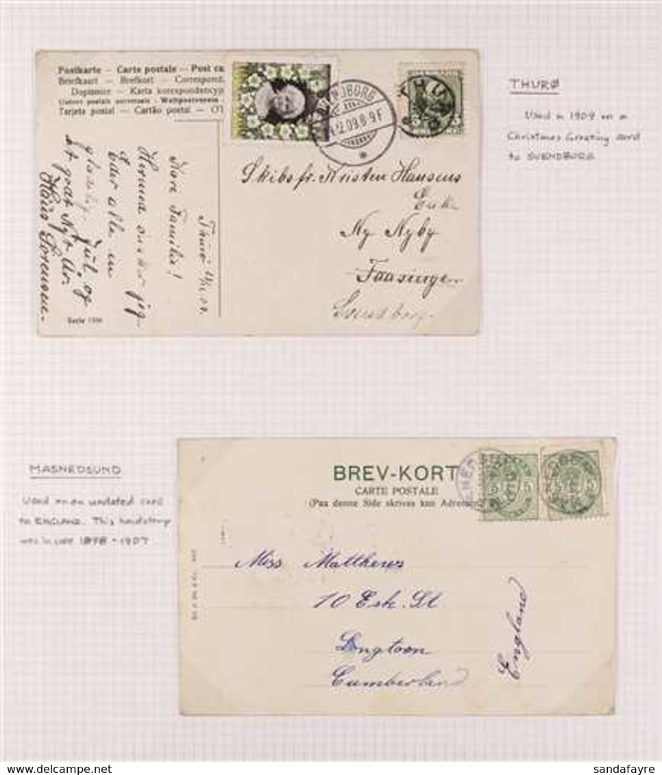 STAR CANCELLATIONS ON COVERS & CARDS  1879-1947 Interesting Collection Of Covers & Cards Showing Star Type Cancels Of Va - Sonstige & Ohne Zuordnung