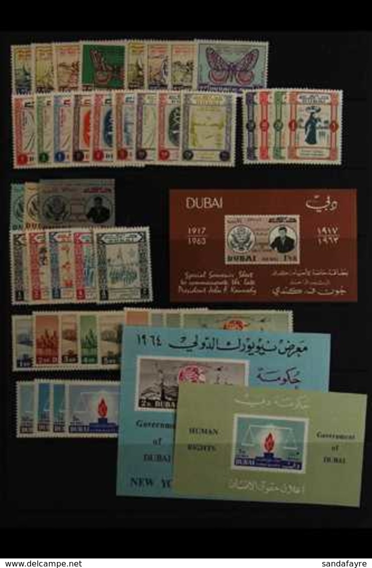 1963-72 NEVER HINGED MINT COLLECTION  A Lovely Lot Incl. 1963 Red Cross Set, 1964 Kennedy Set And M/s, 1964 Fair Set And - Dubai