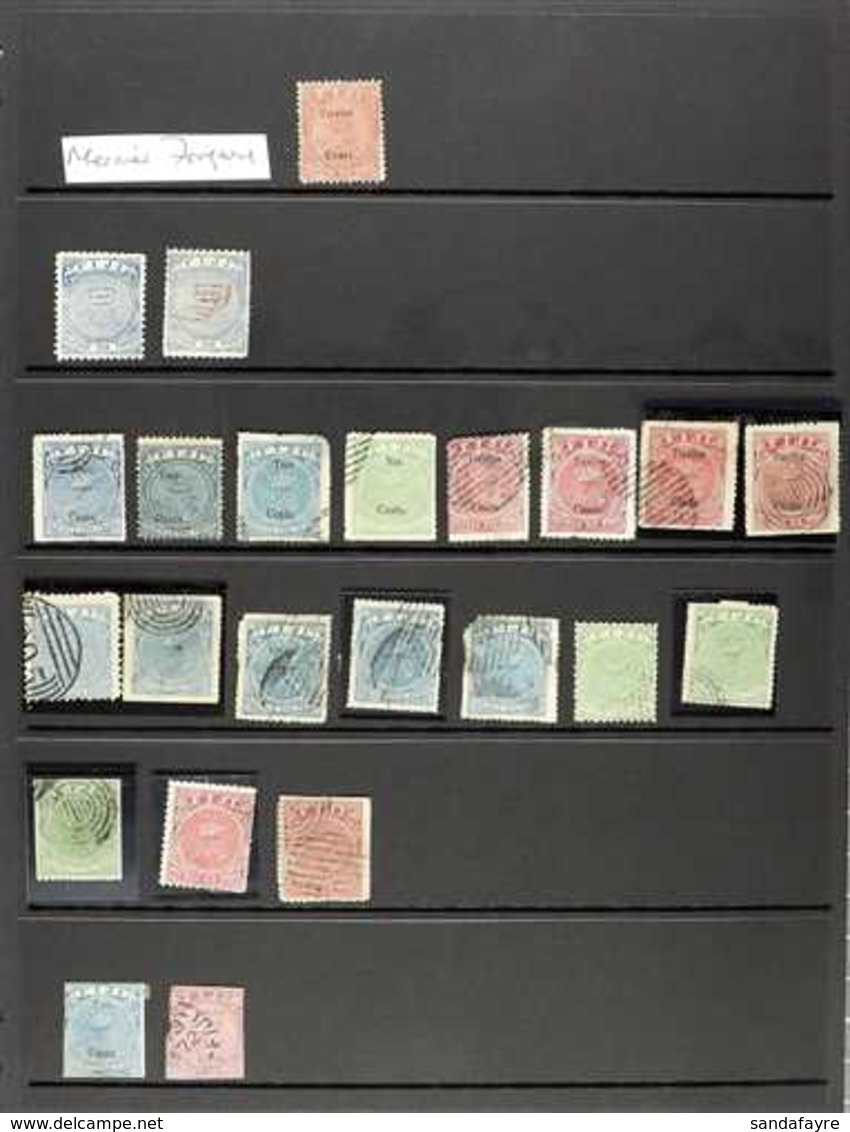 1871 - 1872 FORGERIES.  A Small Group Of Forged Stamps, Several Different Types (23) For More Images, Please Visit Http: - Fidschi-Inseln (...-1970)