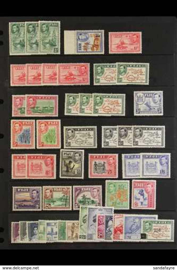 1937-55  The Complete KGVI Very Fine Mint Collection, With All Definitive Perf, Shade And Die Changes, Lovely Quality. ( - Fidschi-Inseln (...-1970)