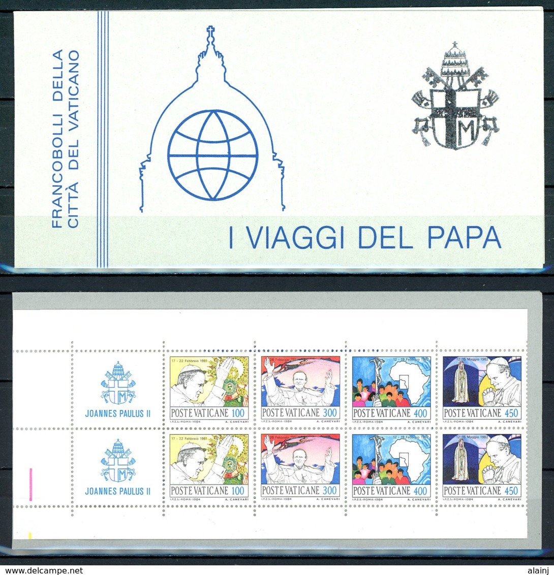 Vatican   Y&T   C 1984     XX   ---     Voyage Du Pape  --  Jamais Plié - Carnets