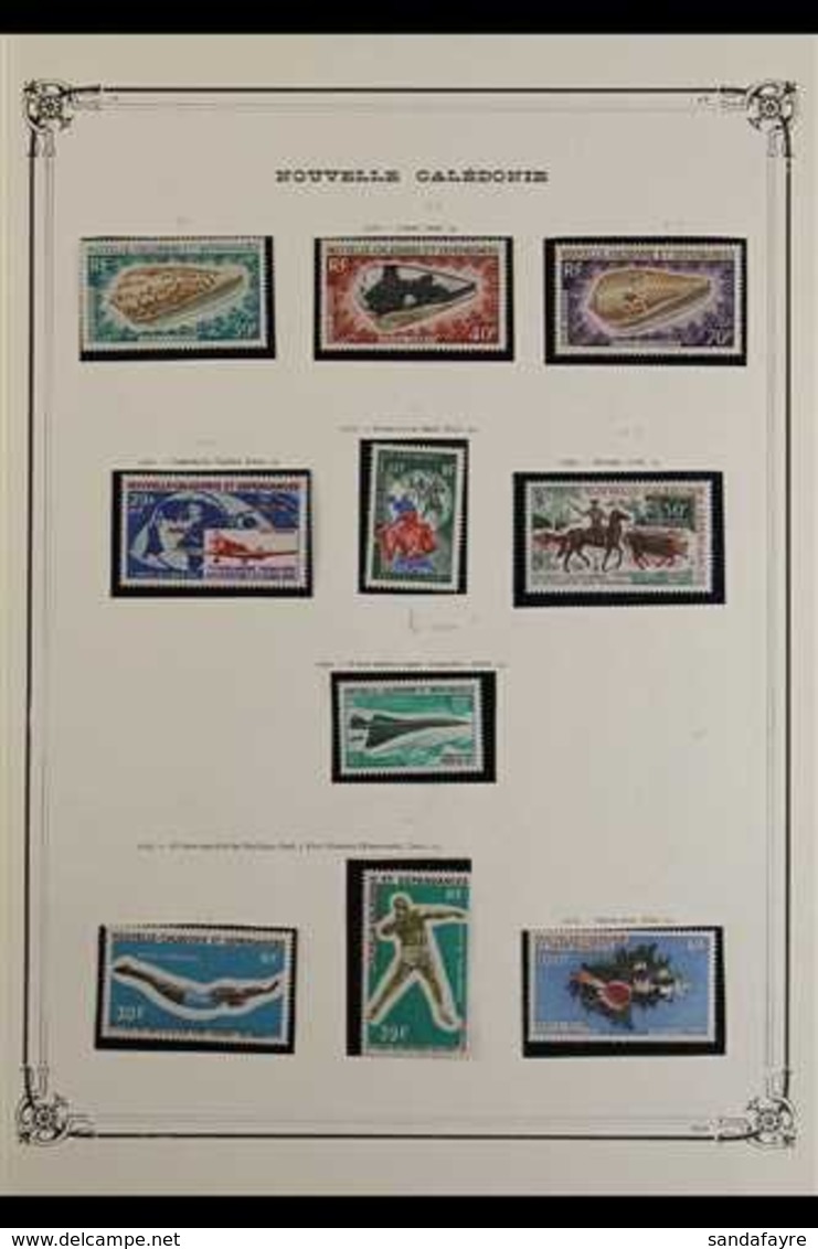 NEW CALEDONIA  1968-1976 AIR POST NEVER HINGED MINT COLLECTION. Includes A Highly Complete Range For The Period Presente - Sonstige & Ohne Zuordnung