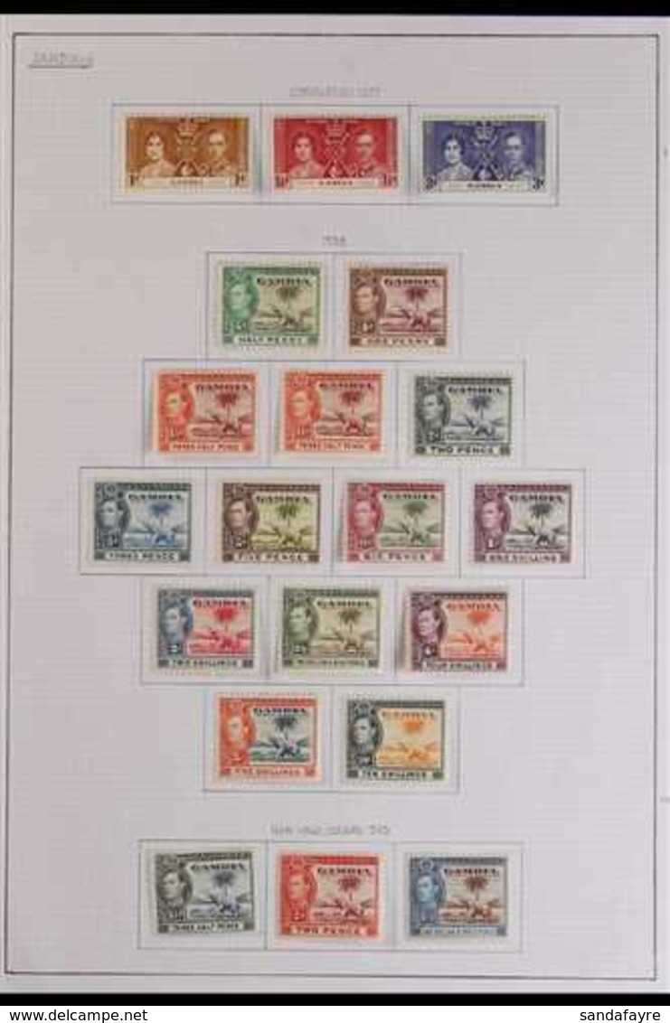 1937-49 COMPLETE VFM COLLECTION  A Complete Collection From Coronation To UPU, SG 147/69, Very Fine Mint (28 Stamps) For - Gambia (...-1964)