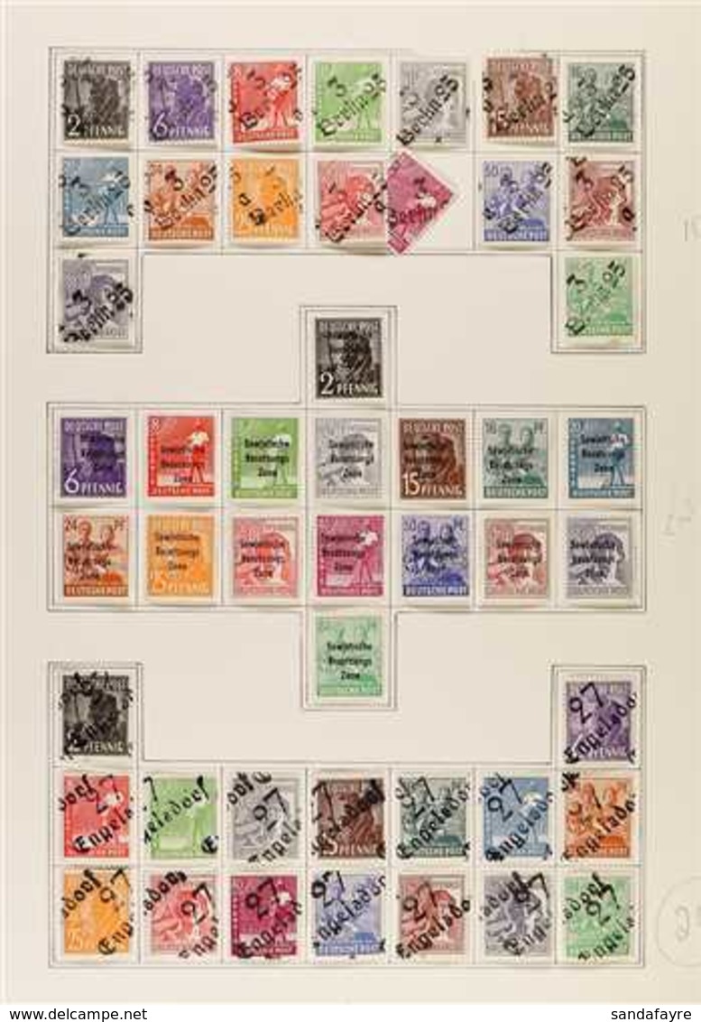 1945-1949 ATTRACTIVE LARGE ACCUMULATION  On Stock Pages & Leaves, Mint/NHM & Used Stamps With Plenty Of Specialist Inter - Sonstige & Ohne Zuordnung