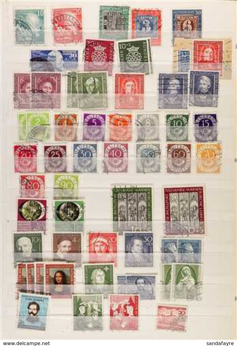 1949-1981 COMPREHENSIVE FINE USED COLLECTION INCLUDING BERLIN  Presented On Stock Pages, Mostly All Different, Includes  - Sonstige & Ohne Zuordnung