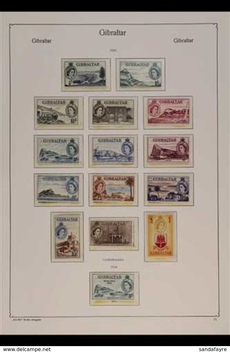 1953-1981 MINT / NHM COLLECTION.  An Attractive Collection Presented In Mounts On Printed Pages, Highly Complete From Th - Gibraltar
