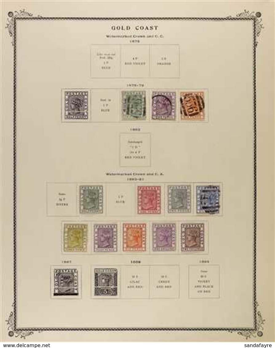 1876-1954 ALL DIFFERENT COLLECTION  A Mint Or Used Collection On Clean Printed Album Pages, Includes 1876-84 (wmk Crown  - Goldküste (...-1957)