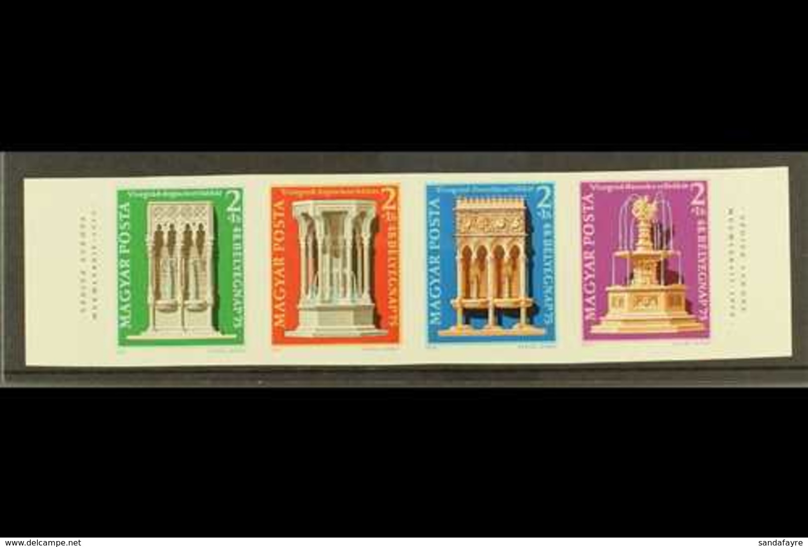 1975  Fountains IMPERF Se-tenant Strip Of Four, Michel 3060/63B, Never Hinged Mint. (4 Stamps) For More Images, Please V - Sonstige & Ohne Zuordnung