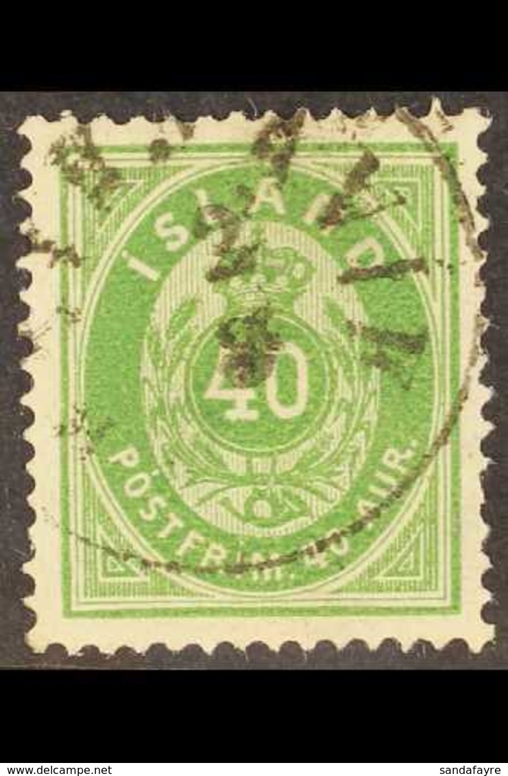 1876-98  40a Green, Mi 11A, Very Fine Used. For More Images, Please Visit Http://www.sandafayre.com/itemdetails.aspx?s=6 - Sonstige & Ohne Zuordnung