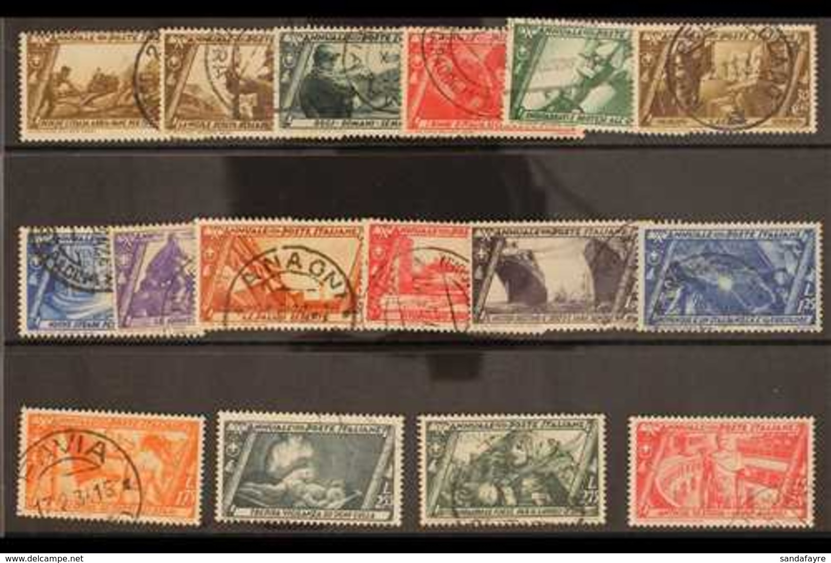 1932  Fascist March On Rome (Postage) Complete Set (Sass S. 65, SG 350/65) Used. (16 Stamps) For More Images, Please Vis - Ohne Zuordnung