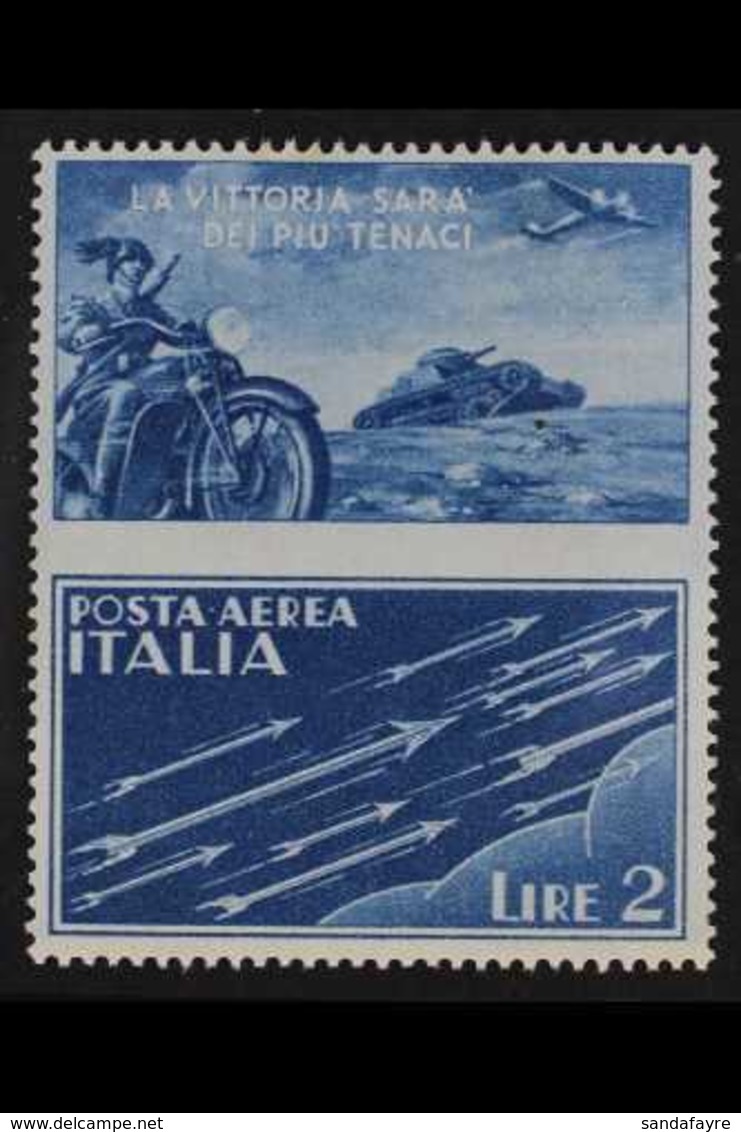 1942  War Propaganda Unissued Air 2L Blue, Sass 12C, Fine Fresh Mint. For More Images, Please Visit Http://www.sandafayr - Ohne Zuordnung