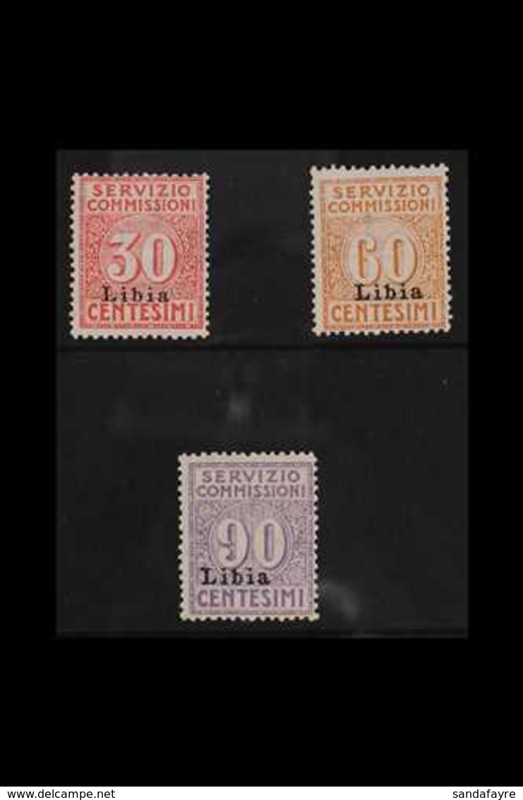 LIBYA  SERVIZIO COMMISSIONI 1915 Set, Sass. S. 72, Never Hinged Mint. (3 Stamps) For More Images, Please Visit Http://ww - Otros & Sin Clasificación