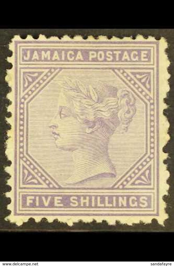 1875  5s Lilac, SG 15, Fine Mint.  For More Images, Please Visit Http://www.sandafayre.com/itemdetails.aspx?s=636036 - Jamaica (...-1961)