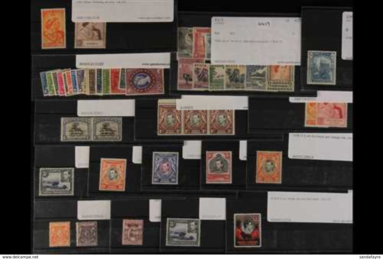 ACCUMULATION ON STOCKCARDS - EX DEALER  1890-1960 Powerful Mint And Used (mainly Mint) Array Featuring Many Better Stamp - Vide