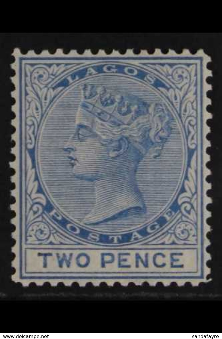 1876  2d Blue, Wmk CC, Perf 14, SG 11, Very Fine Mint. For More Images, Please Visit Http://www.sandafayre.com/itemdetai - Nigeria (...-1960)