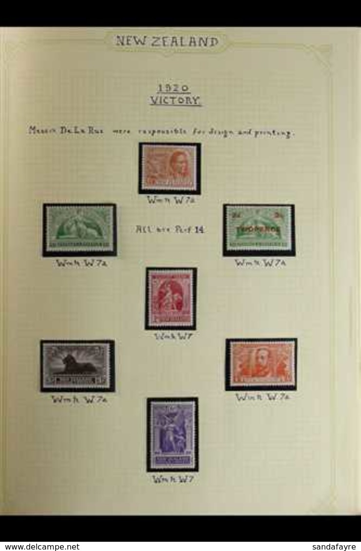 1920-73 COMMEMORATIVES COLLECTION  MINT / NEVER HINGED MINT Neatly Presented In An Album, Includes 1920 Victory, 1925 Du - Sonstige & Ohne Zuordnung