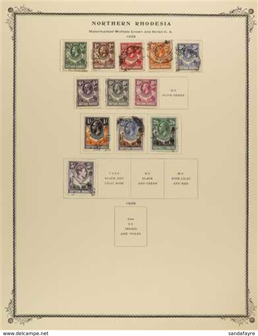 1925-63 ALL DIFFERENT COLLECTION  A Mint Or Used Collection On Clean Printed Album Pages, Includes 1925 KGV Defins With  - Nordrhodesien (...-1963)