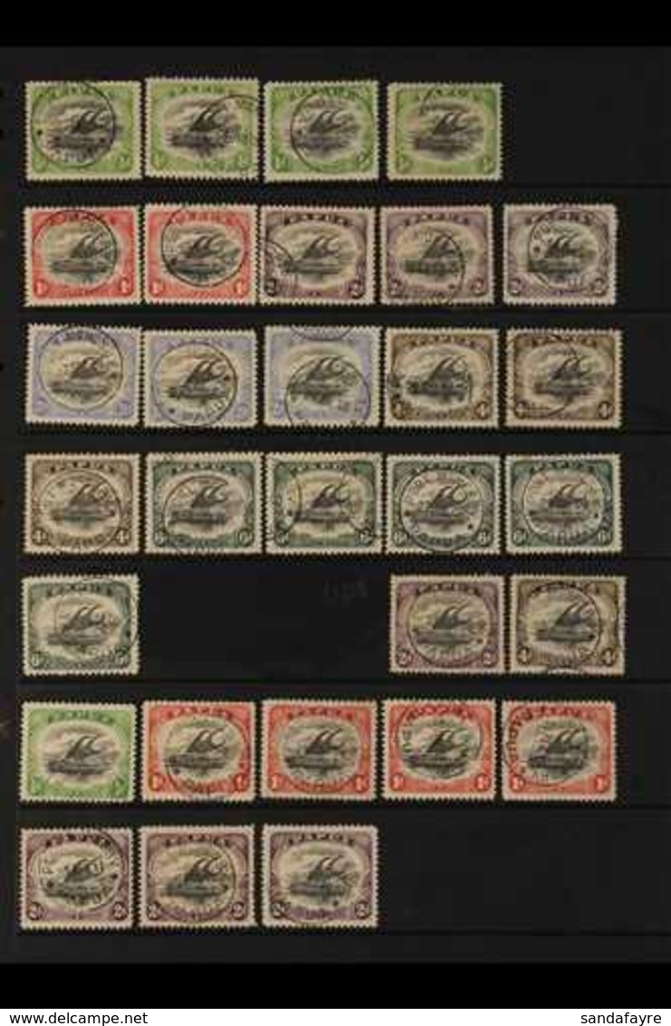 1907-1910 LAKATOI ISSUES.  USED COLLECTION On Stock Pages With Plenty Of Postmark Interest, Includes 1907-10 Wmk Upright - Papua-Neuguinea