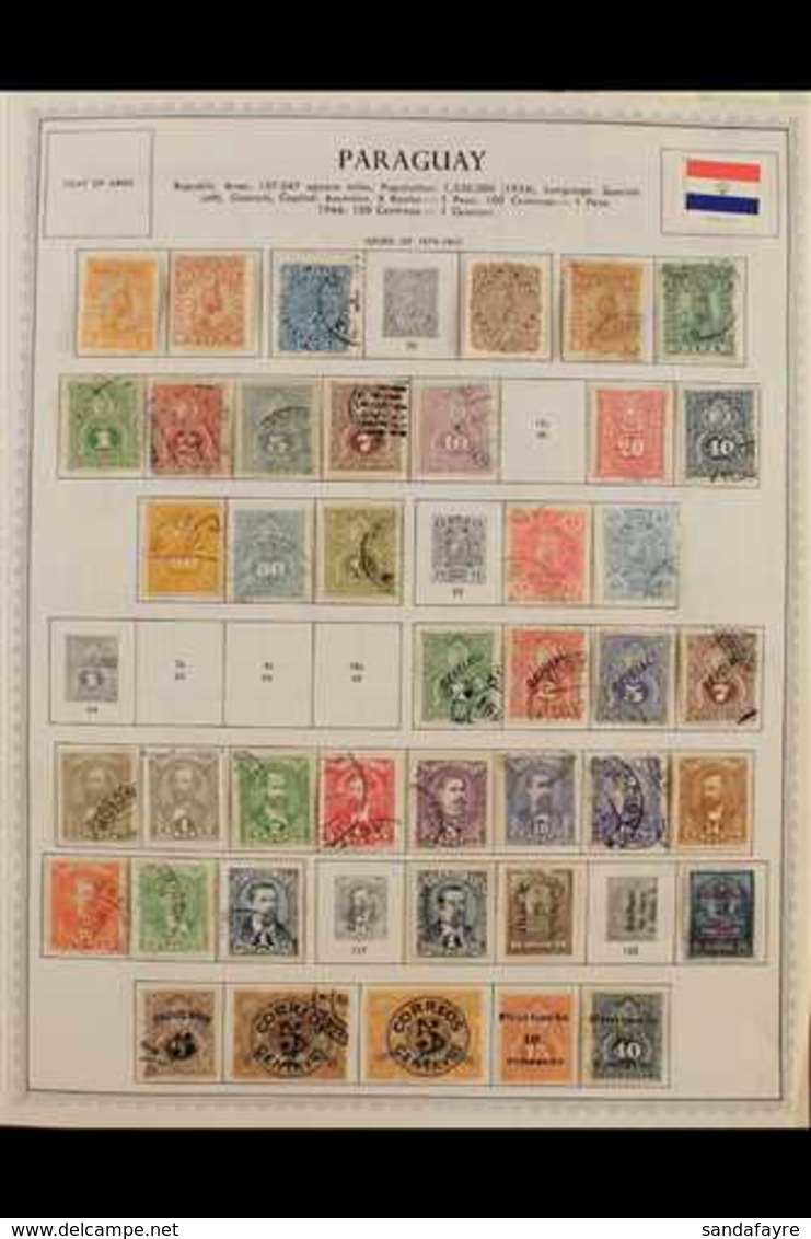 1879-1964 CLEAN COLLECTION ON ALBUM PAGES  A Good Mint And Used Collection Which Includes 1897 5r And 10r Mint, A Range  - Paraguay