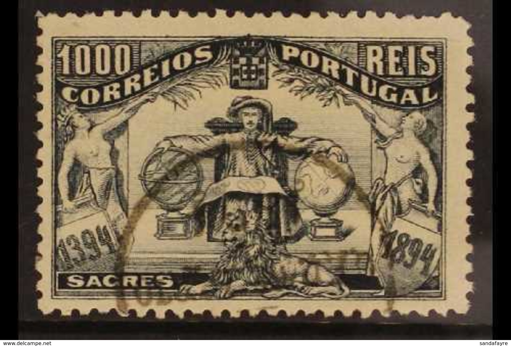 1894  1000r Black Prince Henry The Navigator, SG 326, Superb Used With Central Cds Cancel. For More Images, Please Visit - Sonstige & Ohne Zuordnung