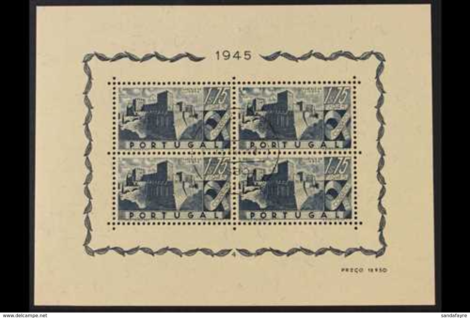 1945  Portuguese Castles Miniature Sheet, SG 996a, Mi Block 10, Never Hinged Mint For More Images, Please Visit Http://w - Sonstige & Ohne Zuordnung